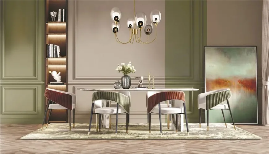 Подвесной светильник Aura E14х6 (Латунь) - фото 3