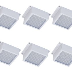 Универсальный офисный светодиодный светильник Грильято комплект 6 шт 48 Вт IP44 100x100x40 мм 4000K Призма