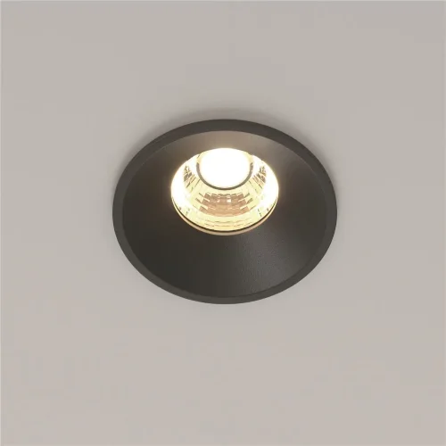 Встраиваемый светильник Round 3000K 7W 50° (Черный) - фото 7
