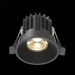 Встраиваемый светильник Round 3000K 7W 50° (Черный)