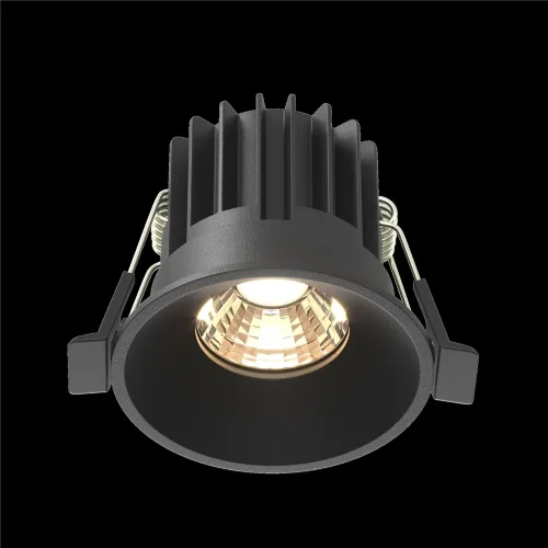 Встраиваемый светильник Раунд / Round 7 Вт 3000 К 50° (Черный) DL058-7W3K-B - фото 3