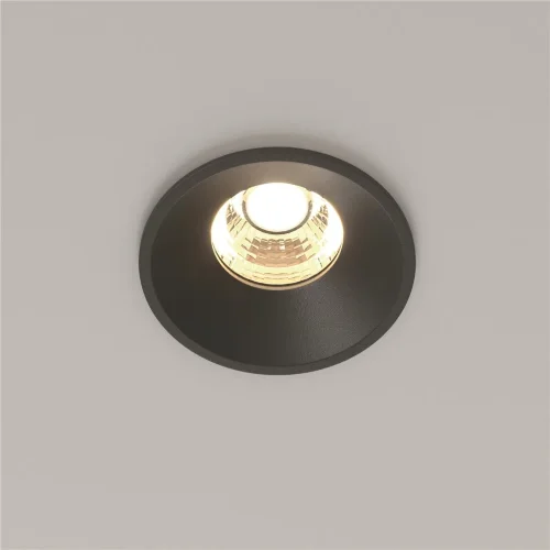 Встраиваемый светильник Раунд / Round 7 Вт 3000 К 50° (Черный) DL058-7W3K-B - фото 5