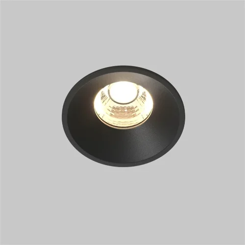 Встраиваемый светильник Раунд / Round 7 Вт 3000 К 50° (Черный) DL058-7W3K-B - фото 13