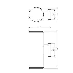 Уличный настенный светильник Strict IP54 1403 TECHNO песочно-белый (057008)