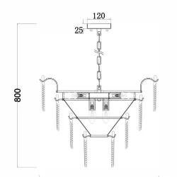Люстра Freya FR5143PL-09G (Золото)