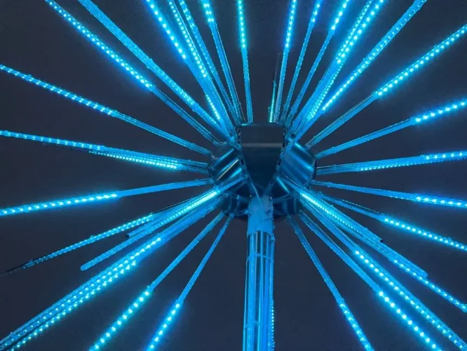 Светодиодная Фигура &#171;Фейерверк&#187; Ø2,4м 24В, 1728LED, IP65. Фото 3.