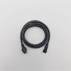 Соединитель 3м для Бахромы, Занавесов и Нитей 220В, Провод Черный Каучук, IP65