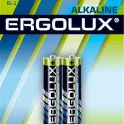Элемент питания алкалиновый AAA/LR03 1.5В Alkaline BL-2 (блист.2шт) Ergolux 11743