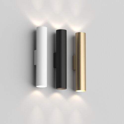 DK5022-BK Настенный светильник, IP20, до 15 Вт, LED, 2xGU10, черный, алюминий. Фото 2