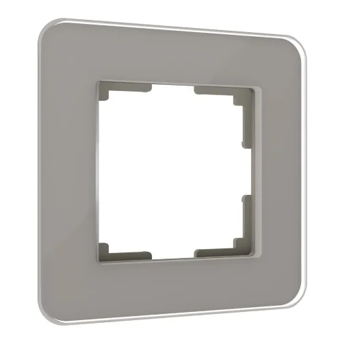 Рамка из стекла на 1 пост Elite дымчатый W0012417 - фото