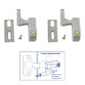 ULK-C02 23A GREY SET2Светильник светодиодный пушлайт на петлю в кухонный шкаф, на батарейке 23A (в/к) Набор из 2 шт. Серый. ТМ Uniel - фото