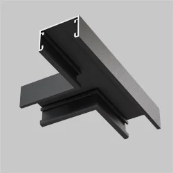 Т- образный коннектор накладной Basity, черный (Черный)