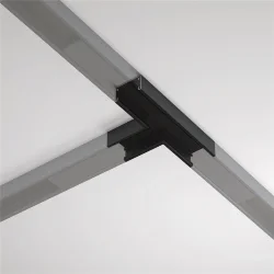 Т- образный коннектор накладной Basity, черный (Черный)