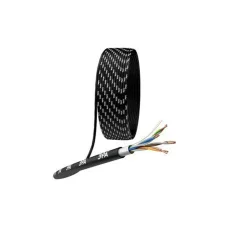 Кабель витая пара F/UTP кат.5E 4х2х24AWG solid CU PE Outdoor черн. (м) Эра Б0044689