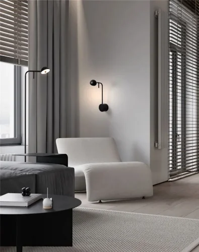 Настенный светильник (бра) Freya FR5549WL-L4B (Черный) - фото 2