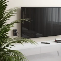 ТВ-розетка оконечная Gallant черный/хром W5083035