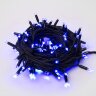 ULD-S1000-120-TBK BLUE IP67 Гирлянда светодиодная с эффектом мерцания, 10м, Соединяемая, 120 светодиодов, Синий свет, Провод черный. - фото 2
