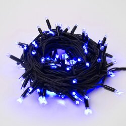 ULD-S1000-120-TBK BLUE IP67 Гирлянда светодиодная с эффектом мерцания, 10м, Соединяемая, 120 светодиодов, Синий свет, Провод черный.