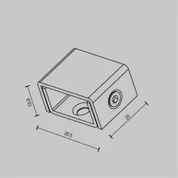 Фиксатор шинопровода Elasity (Черный) TRA160H-B