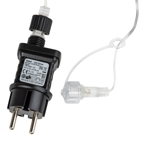 ULD-B25006-440-TTK WARMWHITE-WHITE IP44 Бахрома светодиодная с эффектом мерцания, 25м, Соединяемая, 440 светодиодов, Теплый белый и белый свет, Провод прозрачный - фото 11