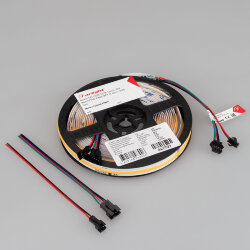 Светодиодная лента SPI-СОВ-Х378-12mm 24V Warm2700-РХ63-ВРТ (7 W/m, IP20, 5m) (Arlight, бегущий огонь) 041737