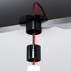 Встраиваемое крепление для круглого гибкого неона Full light черный FL 2860 (070755)