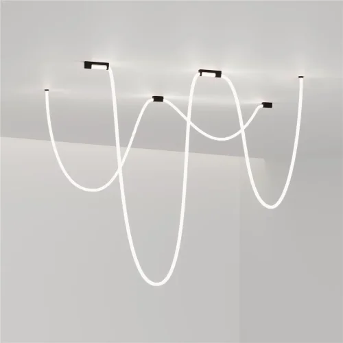 Встраиваемое крепление для круглого гибкого неона Full light черный FL 2860 - фото 7