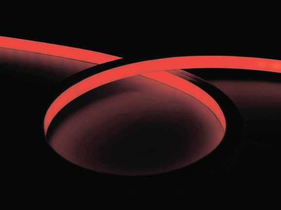 Светодиодная лента неоновая 5050, 96 LED/м, 14,4 Вт/м, 24В , IP67, Цвет: RGB+Теплый белый, NE596-24-14.4-RGBWW-67. Фото 2