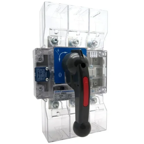 Выключатель-разъединитель 3п 630А стандарт. рукоятка управ. NH40-630/3 CHINT 393267 - фото