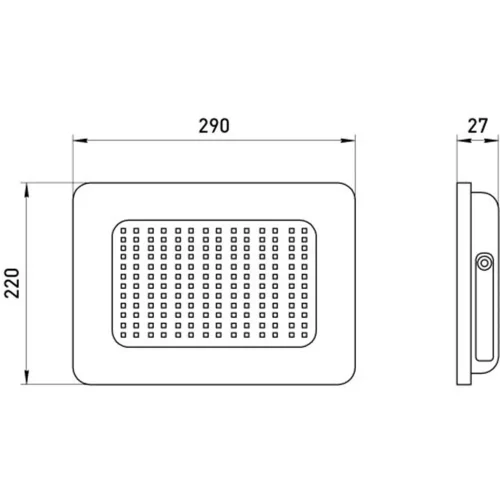 Прожектор светодиодный LPR-023-0-65K-150 150Вт 6500К 12000лм IP65 280х253х41 уличный Эра Б0052027 - фото 6