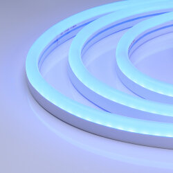 Светодиодная лента герметичная WAVE-SIDE-A120-12x25mm 230V Blue (12 W/m, IP67, 50m, wire x2) (Arlight, Грибовидная форма)