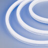 Светодиодная лента герметичная WAVE-SIDE-A120-12x25mm 230V Blue (12 W/m, IP67, 50m, wire x2) (Arlight, Грибовидная форма) 051946 - фото