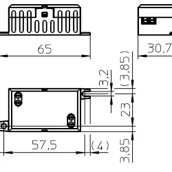 VS 8.8W 350мА 3-25V 65x31x22мм - Драйвер для светодиодов Vossloh-Schwabe ECXe 350.192
