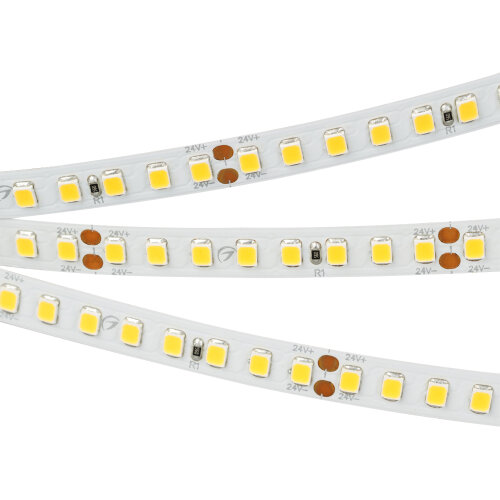 Светодиодная лента RT-А160-8mm 24V Warm2400 (12 W/m, IP20, 2835, 5m) (Arlight, высок.эфф.150 лм/Вт) 028561(2) - фото 3