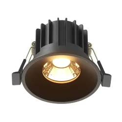 Встраиваемый светильник Раунд / Round 12 Вт 2700 К 60° (Черный) DL058-12W2.7K-B
