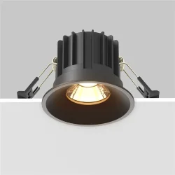 Встраиваемый светильник Раунд / Round 12 Вт 2700 К 60° (Черный) DL058-12W2.7K-B
