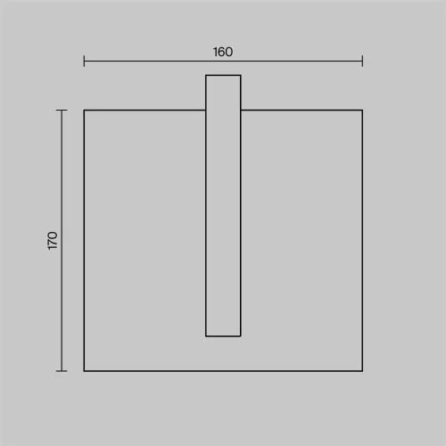 Настенный светильник (бра) Line 3000К 6Вт IP 65 (Графит) - фото 8
