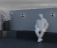 Настенный светильник (бра) Линия / Line 3000К 6Вт IP 65 (Графит) O484WL-L6GF3K - фото 13