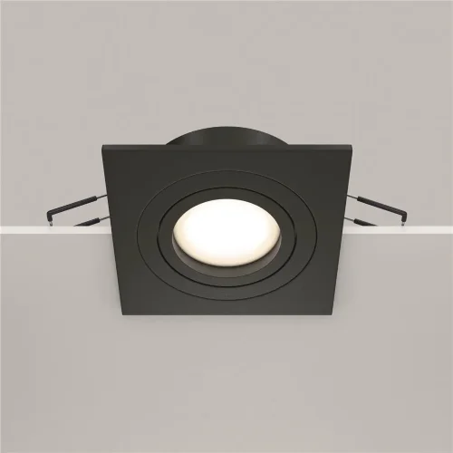 Встраиваемый светильник Atom GU10 10Вт (Черный) - фото 6