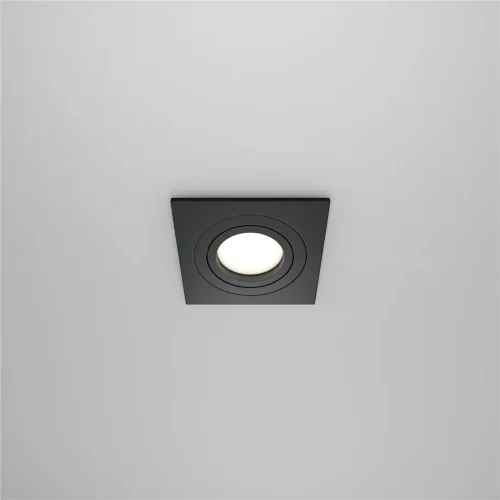 Встраиваемый светильник Атом / Atom 1*GU10 10 Вт (Черный) DL024-2-01B - фото 11