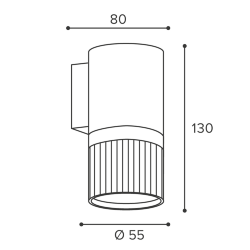 Светильник WOLTA WSL-GU10/W19BG под лампу GU10 Черный / золотой DUO