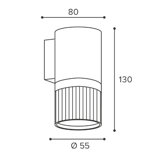 Светильник WOLTA WSL-GU10/W19BG под лампу GU10 Черный / золотой DUO - фото 2.
