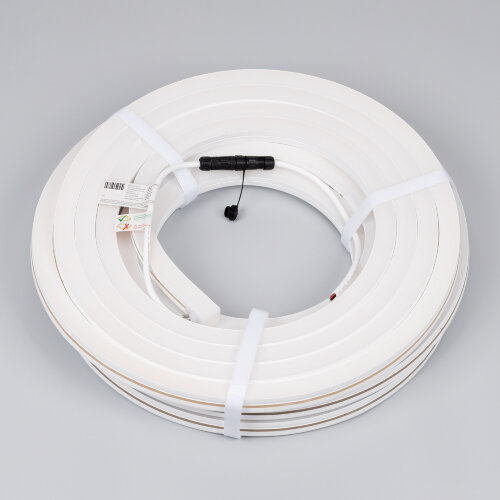 Светодиодная лента герметичная MOONLIGHT-SIDE-Х280-20х20mm 24V Day4000 (10 W/m, IP67, 15m, wire х1) (Arlight, Вывод боковой, 5 лет) 044249 - фото 3