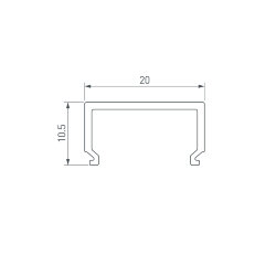 Экран SL-LINE-2011-2500 Square OPAL (Arlight, Пластик)