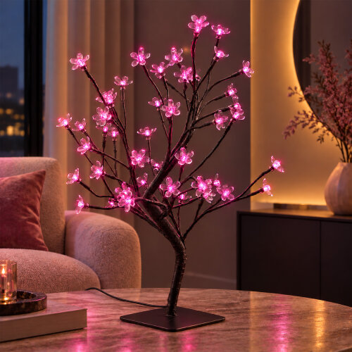 ULD-T50-S SAKURA PK Дерево светодиодное Сакура, 50см, 48 светодиодов, Розовый свет, TM Uniel - фото 1
