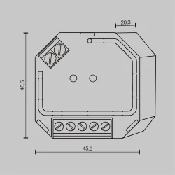Диммер DALI DT6 TRIAC 230VAC (Белый)
