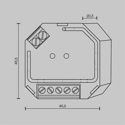 Диммер DALI DT6 TRIAC 230В 400Вт (Белый) 721019 - фото 3