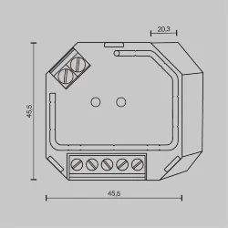 Диммер DALI DT6 TRIAC 230В 400Вт (Белый) 721019