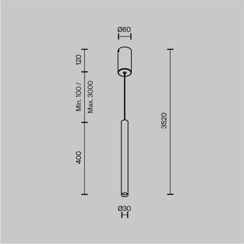 Подвесной светильник Pro Base 3000-4000К 6Вт (Черный) - фото 8