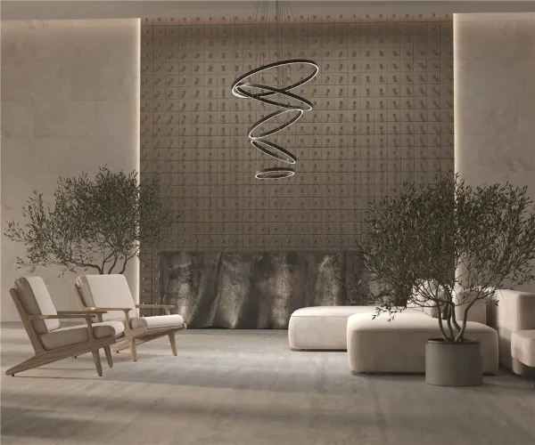 Подвесной светильник Rim 3000-4000К 174Вт (Черный) - фото 4